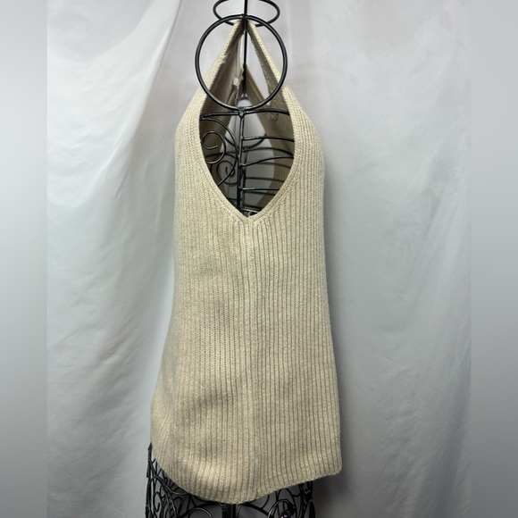 J crew ribbed knit tan vest size S - Picture 3 of 9